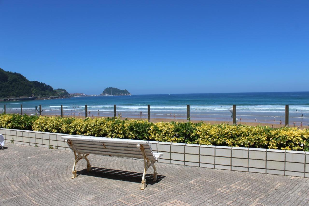 Apartamentos Zarautz Playa, Con Piscina Y Garaje Экстерьер фото