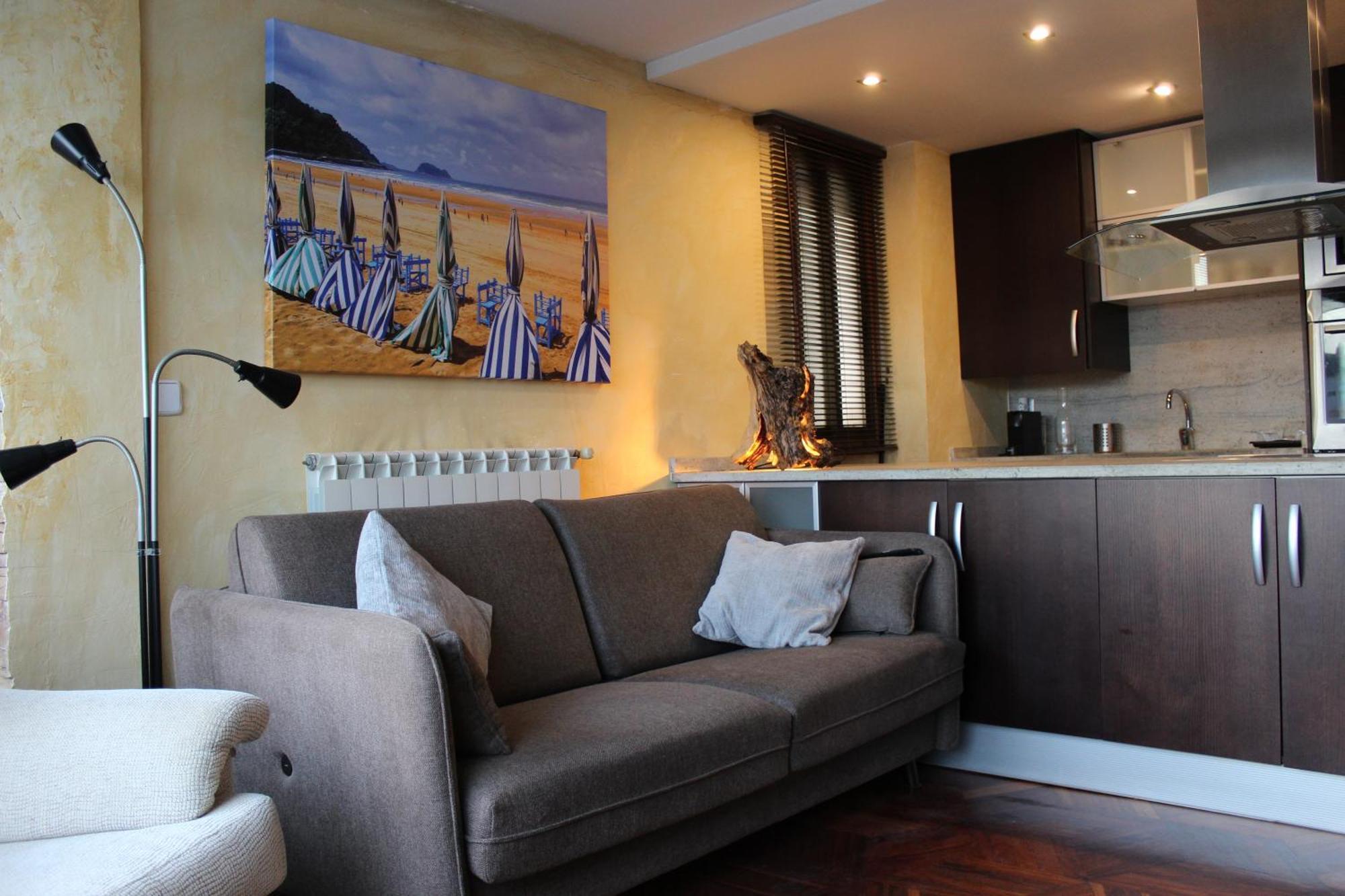 Apartamentos Zarautz Playa, Con Piscina Y Garaje Экстерьер фото